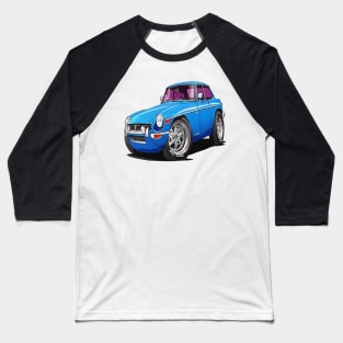 cartoon drawings of MGB GT Blue Baseball T-Shirt